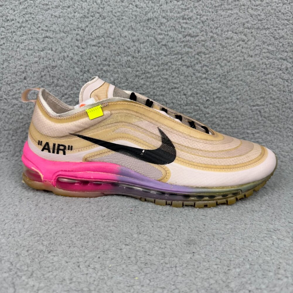 Nike Air Max 97 Off White Men 11.5 Shoe Pink Serena Williams Queen OG Sneakers 4 - Picture 3 of 11
